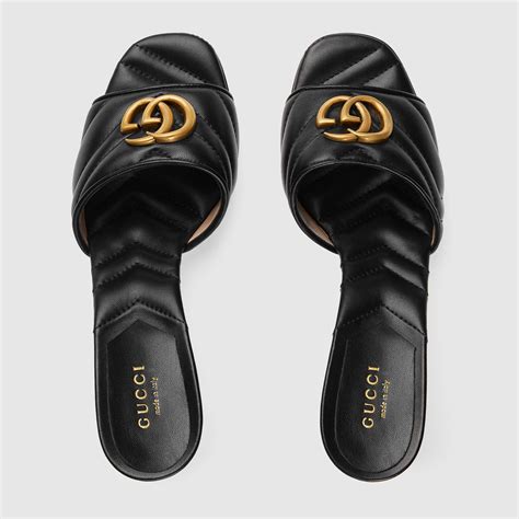 gucci women's double g slide sandal|gucci slides women size 9.